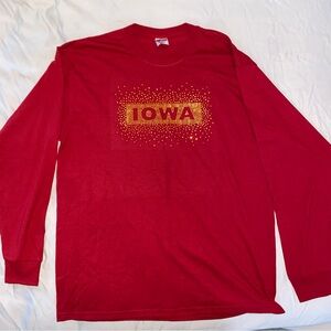 Jerzees Heavyweight Blend Red Shirt, Iowa